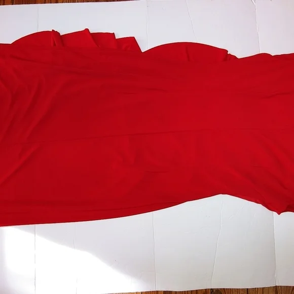 Black Label Evan Picone Red Fitted Dress 6 - Picture 7 of 7